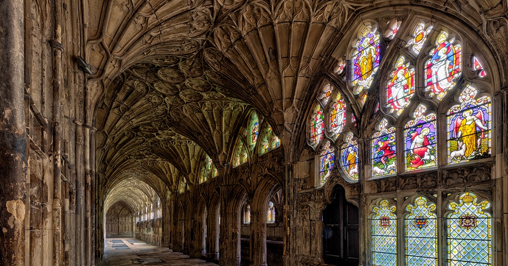 Inside of the Gloucester Cathedral where Dante network was installed.