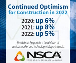 NSCA continued optimism for construction in 2022