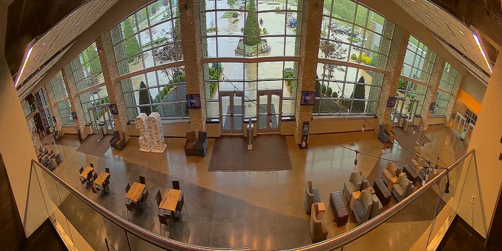 Interior of James River Church through VIVOTEK security cameras