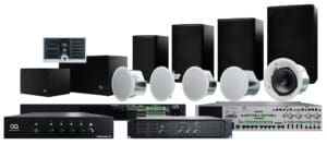 Optimal Audio products including loudspeakers and amplifiers.