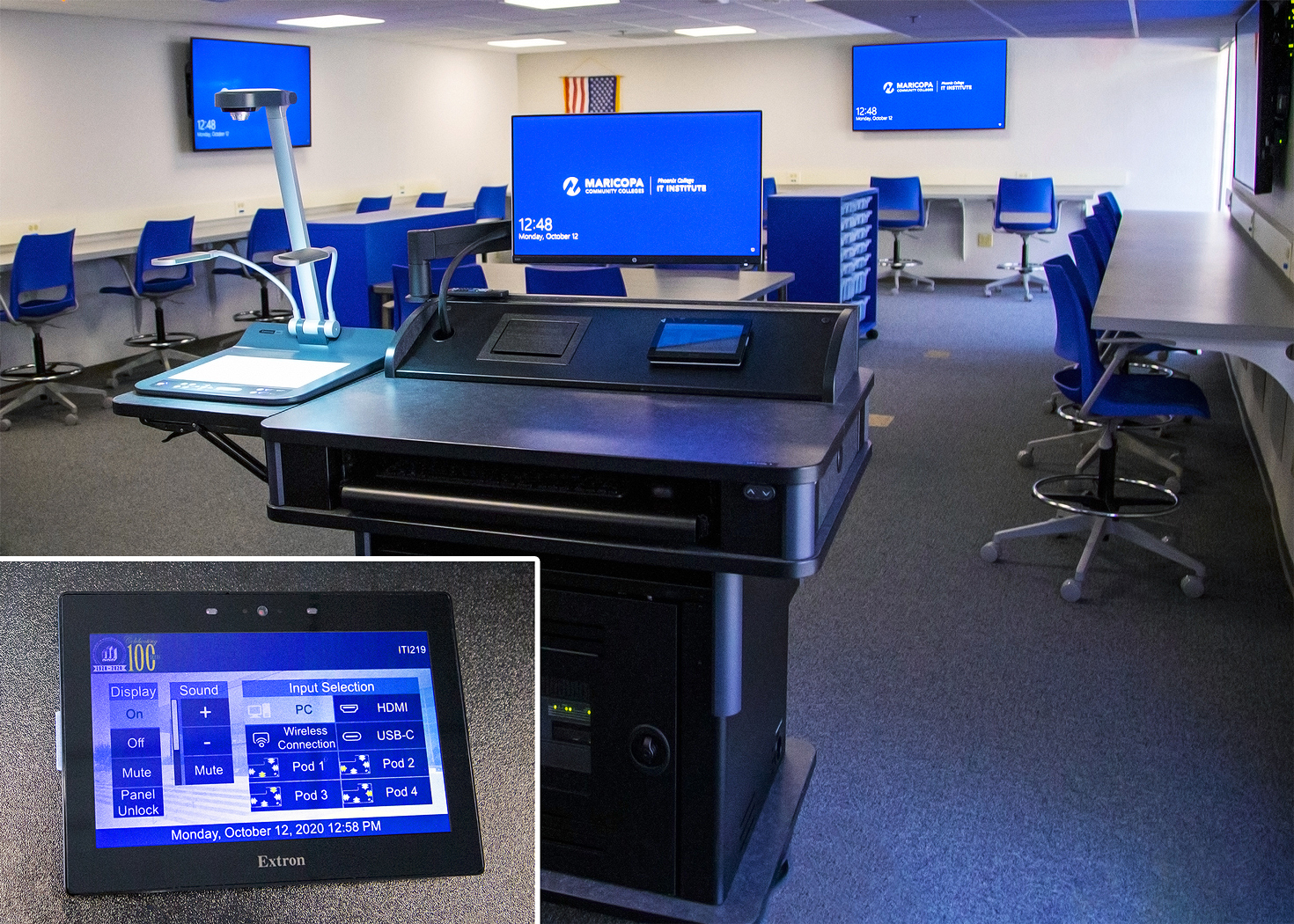 Extron AV Switching and Control Elevates Classroom Experience at Phoenix College, slide 4