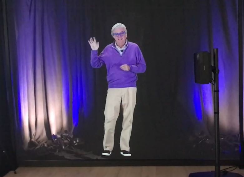 Larry O'Reilly, CEO ARHT Media via hologram