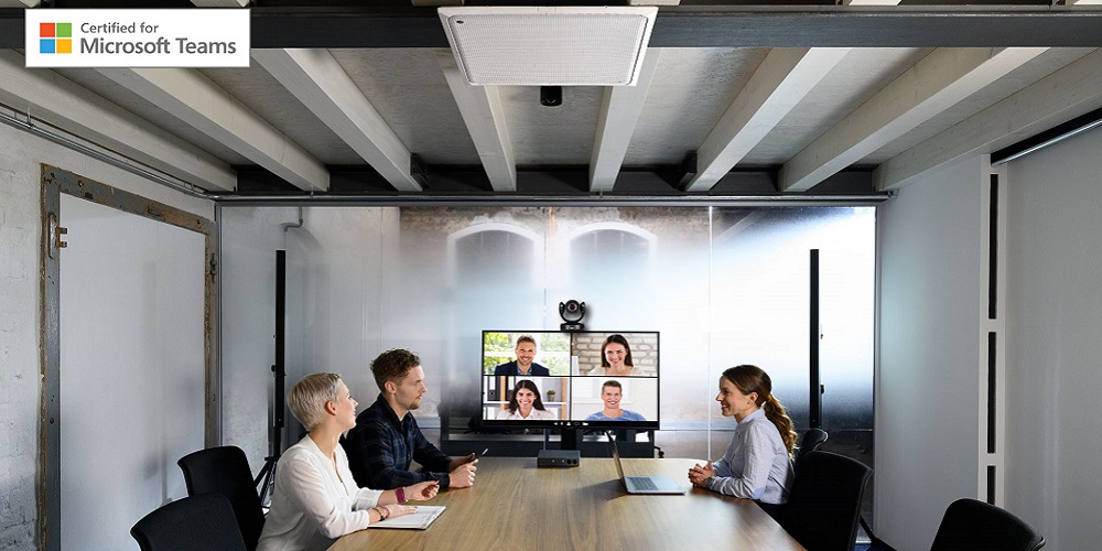 Yamaha Unified Communications ADECIA and line array speakers certified for Microsoft Teams, soundmasking speech privacy