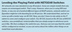 Leveling the playing field with NETGEAR Switches