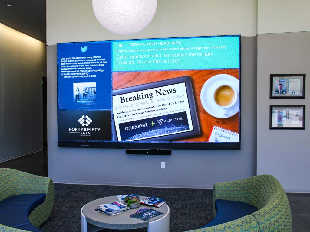 Veristor Systems, Inc. Adds SNA Displays All-in-One dvLED to Lobby, slide 0