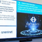 SNA display in lobby of Veristor Systems.