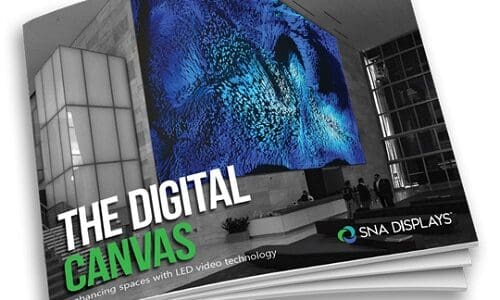 SNa Displays digital signage canvas ebrief