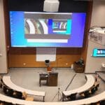 Extron AV equipment at lecture hall in Lee University