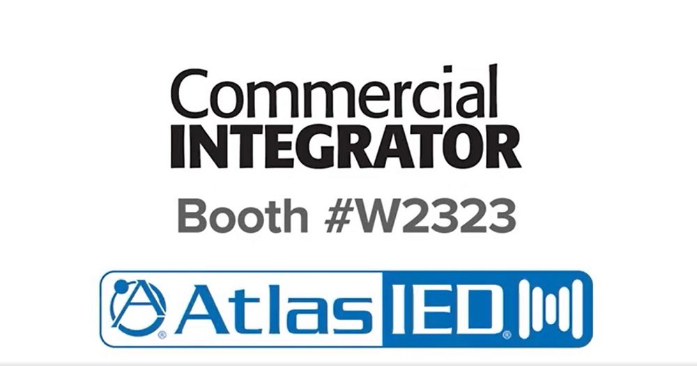 Commercial Integrator, AtLasIED logo booth #W2323 InfoComm 2022