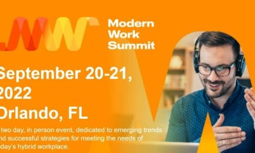 Modern Work Summit landing page