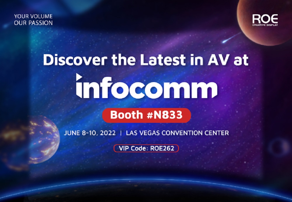 ROE Visual InfoComm 2022 poster