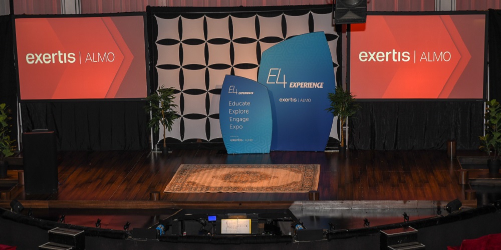 Exertis Almo E4 Experience stage.