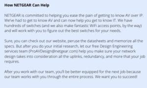 How NETGEAR can help with AVoIP