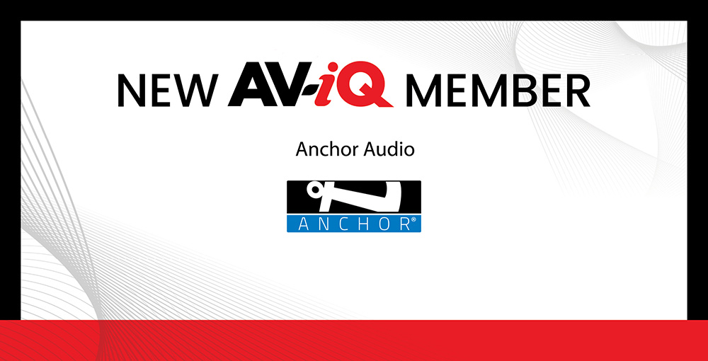 Anchor Audio joins the AV-iQ showroom database.