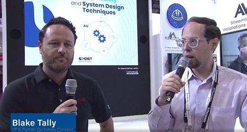 simply45 Blake Talley and Dan Ferrisi at Infocomm 2022