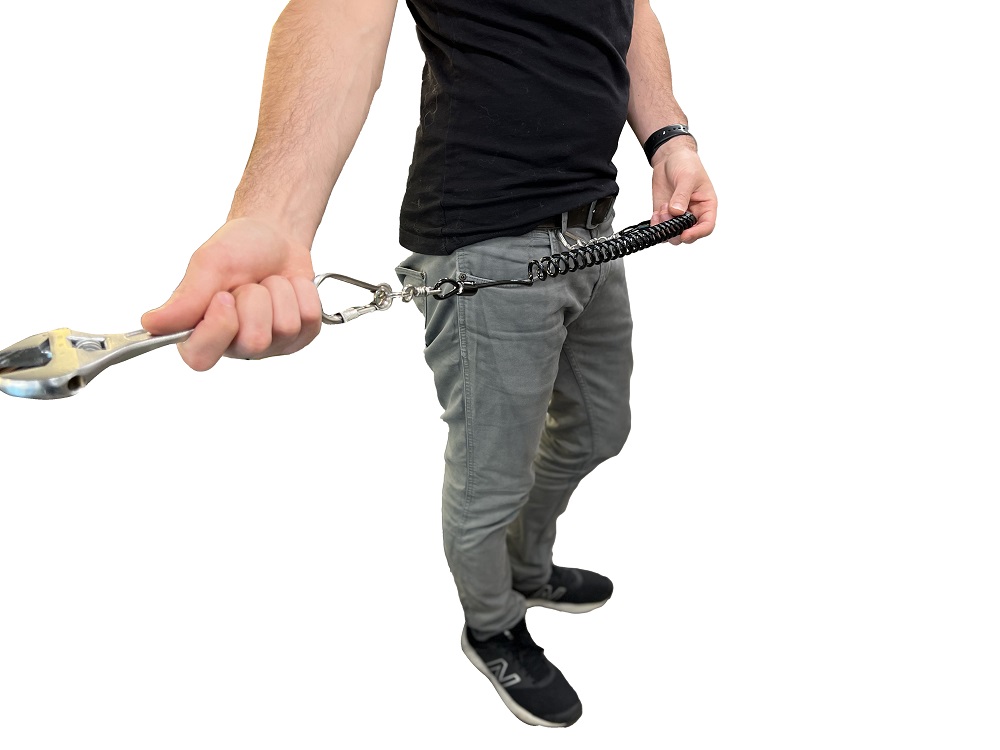 Drop Stop Tool Tether in Use