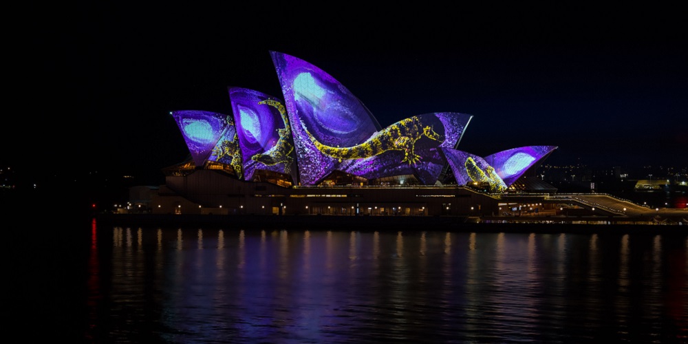 TDC displaying breathtaking visuals on the Sydney Opera House.