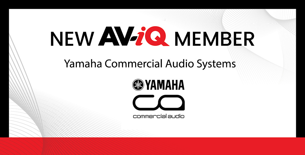 Yamaha Commercial Audio Systems joins AV-iQ.