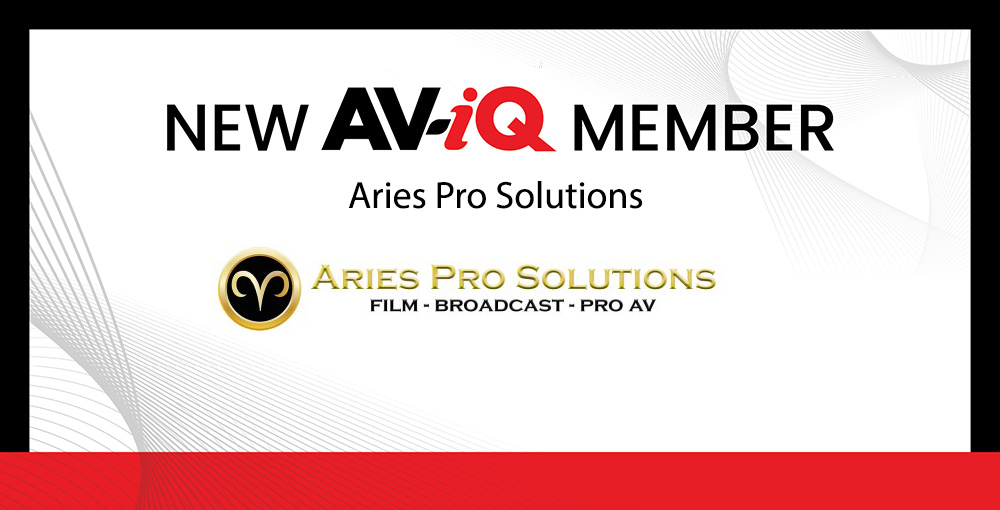 Aries Pro Solutions is the latest AV-iQ participant.