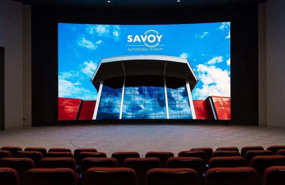 LG and Peerless-AV Modernize Curved DVLED Displays for Savoy Automobile Museum