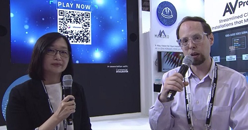 Cypress Technologies Elsa Wen and Dan Ferrisi at InfoComm 2022