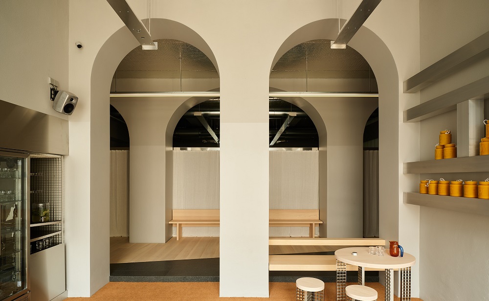 Interior of Hagius wellness center.