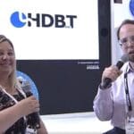 Jennifer Crotinger and Dan Ferrisi at InfoComm 2022