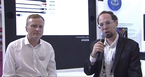 WolfVision's Jonathan Owen and CI's Dan Ferrisi at InfoComm 2022