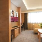 Deluxe hotel suite interior LG Alexa for Hospitality