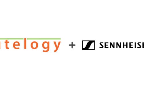 Utelogy and Sennheiser logos