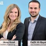 Anna Kozel and Fadhl Al-Bayaty headshots for VuWall