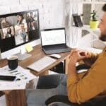 virtual communication, hybrid working, videoconferencing