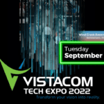 Graphic to support Vistacom's Tech Expo 2022