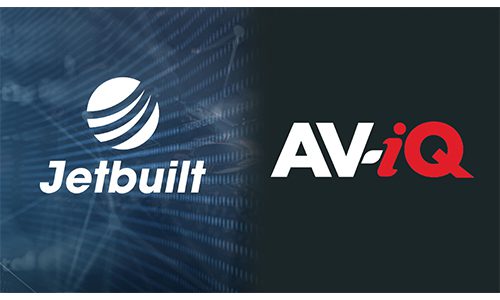 Logos of Jetbuilt and AV-iQ