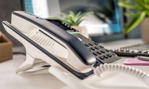 Poly Edge E Series desk phone