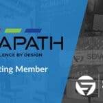 Datapath logo with "Adopting Member" below. The SDVoE Alliance logo appears on the lower right corner.