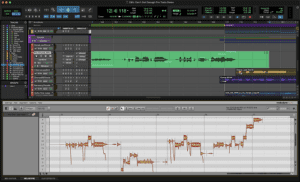 Screengrab of Melodyne in Pro Tools