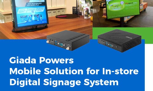 Giada Powers Mobile Solution for In-store Digital Signage System