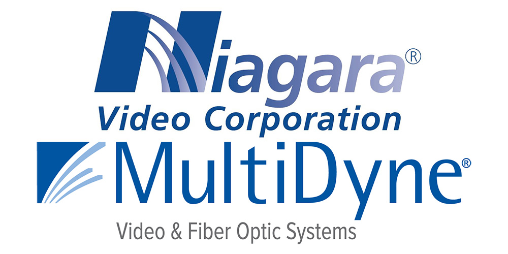 Niagara logo above MultiDyne logo.