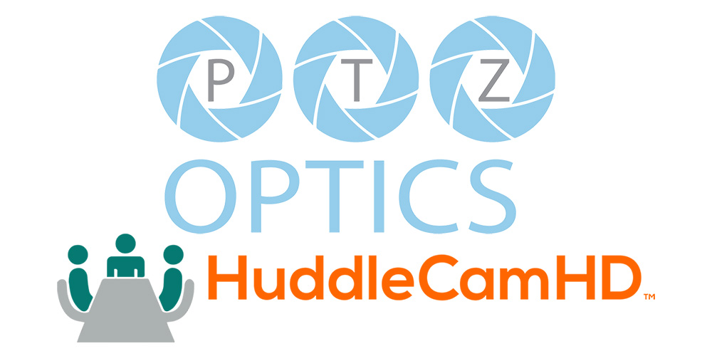 PTZOptics and HuddleCamHD logos