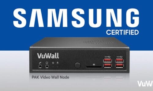 VuWall PAK Video Wall Node with Samsung Certified written on top.