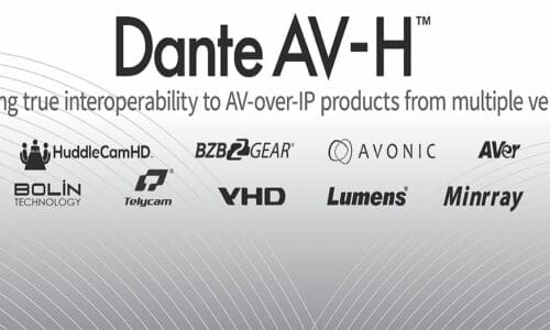 Audinate Dante AV-H promotional poster