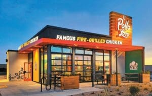 Exterior of El Pollo Loco restaurant.