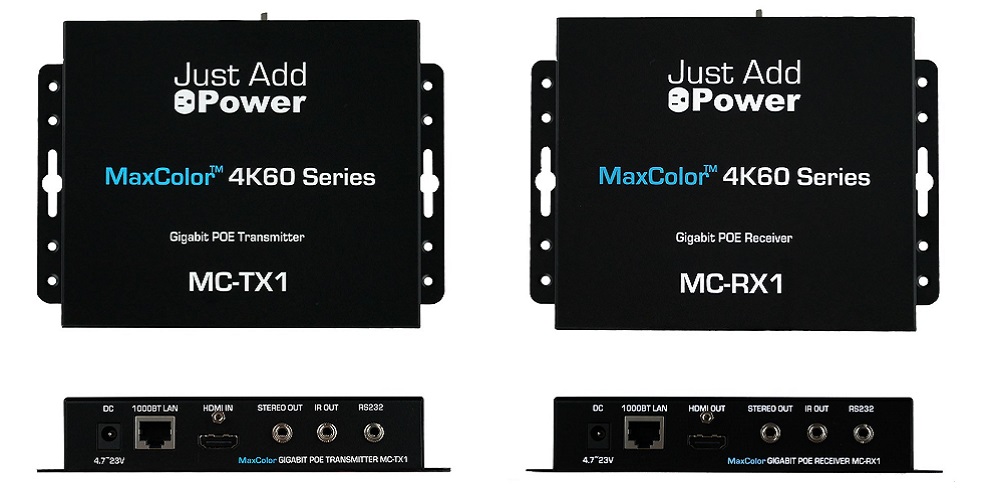 Just Add Power's MaxColor transmitters for TTS showcase.