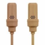 Shure UniPlex in four colors: black, tan, cocoa and white.