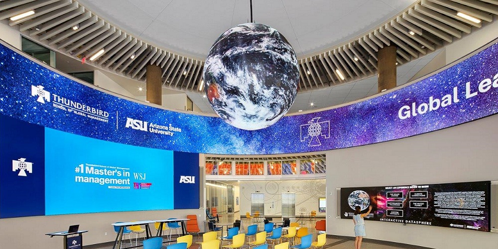 Planar Display Solutions Mesmerize Thunderbird School of Global Management, ASU