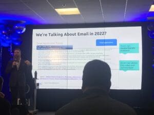 DGI Power of Zoom event Email Trends 2022 slide