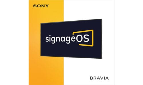 Sony + signageOS poster.