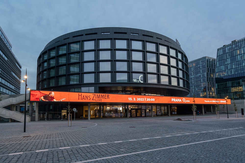 Exterior shot of Stages Hotel Prague.