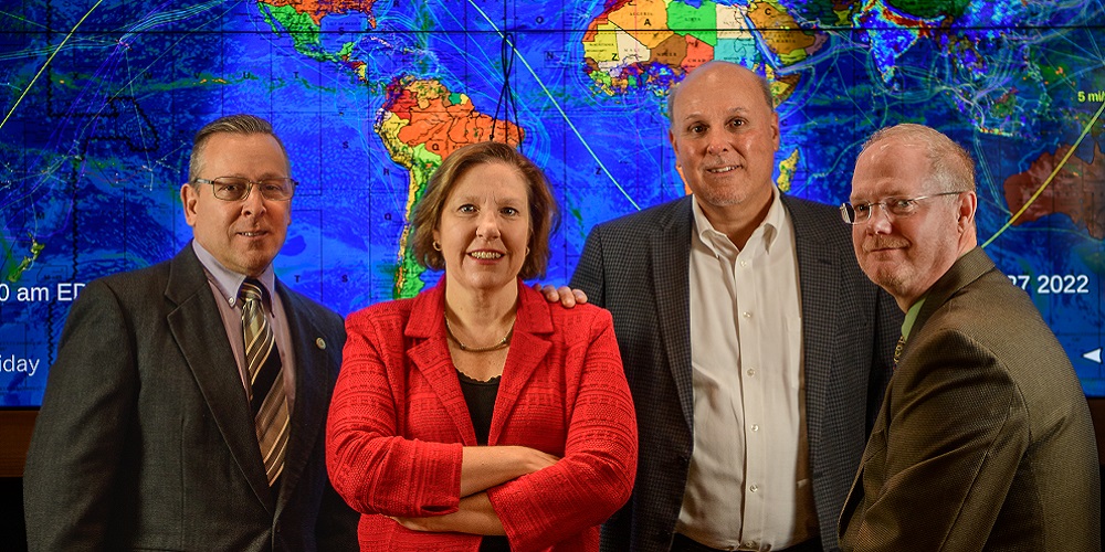 From L to R: Tom Iasiello, Angela Nolan, Jim Ferlino and Matt Boyer of Vistacom.